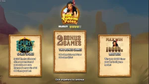 Tampilan visual slot Totem Poles dengan latar belakang hutan dan tiang totem yang megah